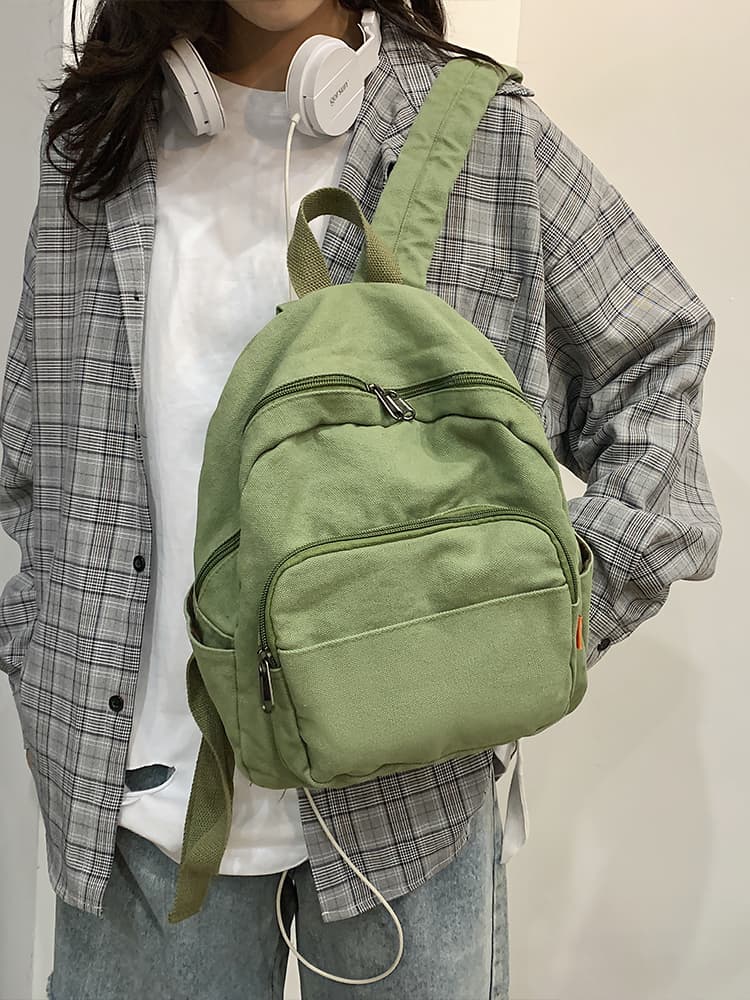 防水リュック シンプル実用派 キャンバスミニリュック