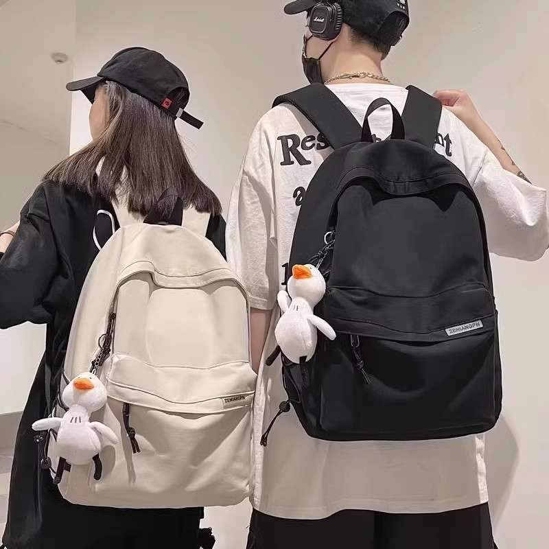 防水リュック 学生の相棒 撥水加工 ペンギン付きリュック