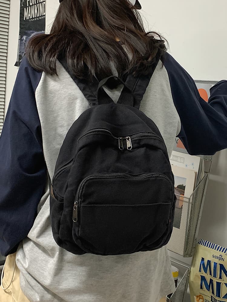 防水リュック シンプル実用派 キャンバスミニリュック