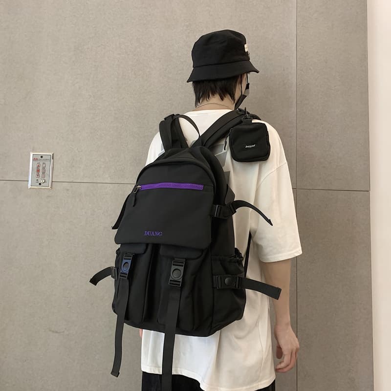防水リュック ストリート風機能的バックパック